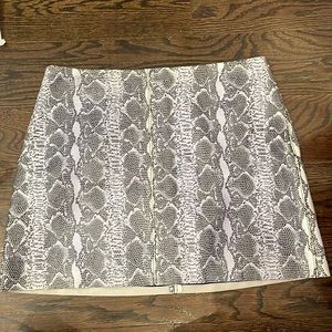 Alice and Olivia leather skirt